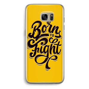 Born to Fight: Samsung Galaxy S7 Edge Transparant Hoesje