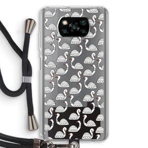 Zwanen: Xiaomi Poco X3 NFC Transparant Hoesje met koord