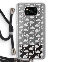 Zwanen: Xiaomi Poco X3 NFC Transparant Hoesje met koord