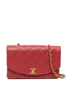 CHANEL Pre-Owned petit sac porté épaule Diana (1995) - Rouge