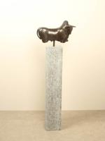 Bronzen stier, 34 cm