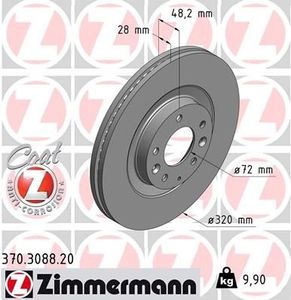 Remschijf Coat Z 370308820