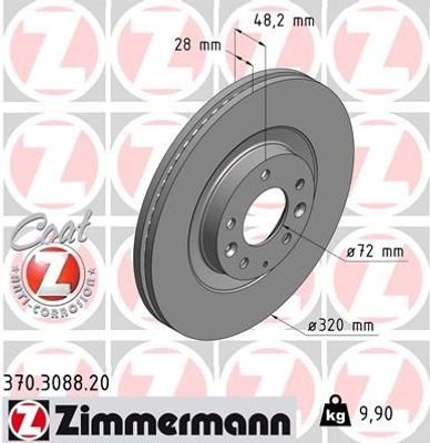 Remschijf Coat Z 370308820