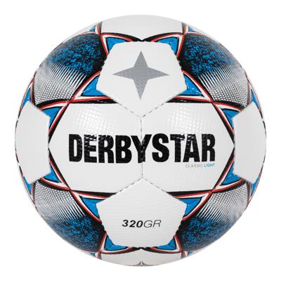 Derbystar Classic Light II 320G Voetbal Maat 5 Wit Blauw Rood