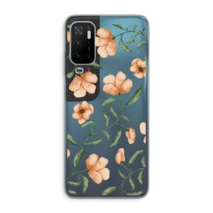 Peachy flowers: Xiaomi Poco M3 Pro 5G Transparant Hoesje