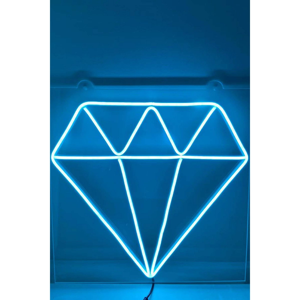 Studio zijlamp - Diamant neonlicht