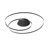 Fischer & Honsel Zwarte design plafondlampHoly met led - 21280
