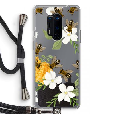 No flowers without bees: OnePlus 8 Pro Transparant Hoesje met koord