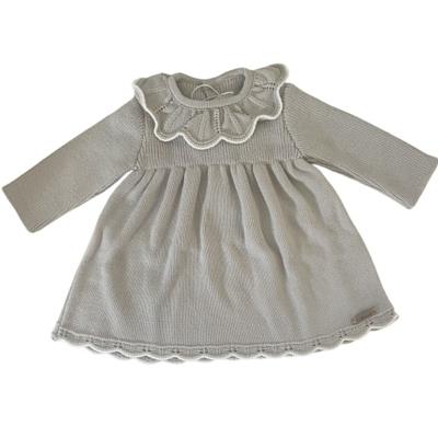 Martin Aranda licht grijs gebreid jurkje