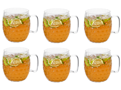Cosy & Trendy Cocktailglazen - Moscow Mule - Borosilicaatglas - 450 ml - 6 Stuks