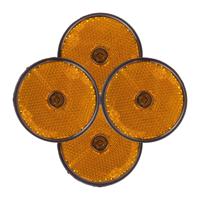 Benson Reflector - 4x - oranje - schroefbevestiging - 60 mm - rond