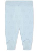 Dolce & Gabbana Kids Broek met logoprint - Blauw