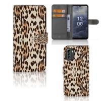 Nokia G60 | Telefoonhoesje | Met pasjeshouder | Leopard