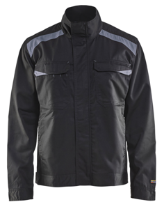 Blåkläder Industriejack. Ongevoerd 40541210 | Zwart/Grijs | Maat L - 7330509357552