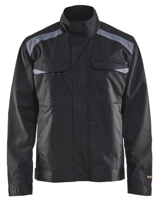 Blåkläder Industriejack. Ongevoerd 40541210 | Zwart/Grijs | Maat 4XL - 7330509357545