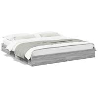 Bedframe met lades bewerkt hout grijs sonoma eiken 180x200 cm