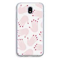 Hands pink: Samsung Galaxy J5 (2017) Transparant Hoesje