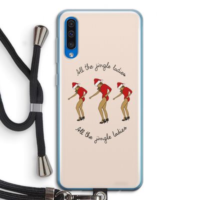 Jingle Ladies: Samsung Galaxy A50 Transparant Hoesje met koord