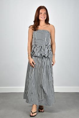 Sage & Ivy rok Marjon taft check navy