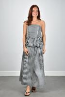 Sage & Ivy rok Marjon taft check navy