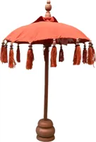 van der Leeden ornament hout bali parasol 50x75cm terra
