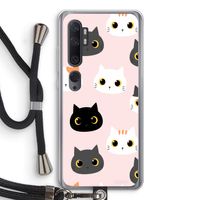 Katten: Xiaomi Mi Note 10 Transparant Hoesje met koord
