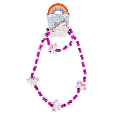 LG-Imports Houten ketting en armband eenhoorn