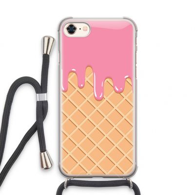 Ice cream: iPhone 8 Transparant Hoesje met koord
