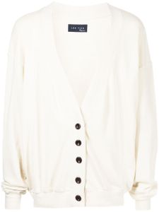 Les Tien cardigan en coton à col v - Blanc