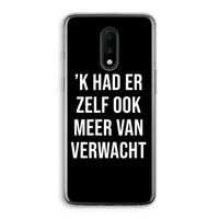 Meer verwacht - Zwart: OnePlus 7 Transparant Hoesje
