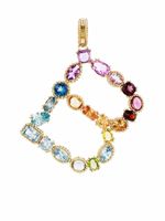 Dolce & Gabbana pendentif Rainbow Alaphabet B en or 18ct orné de pierres variées