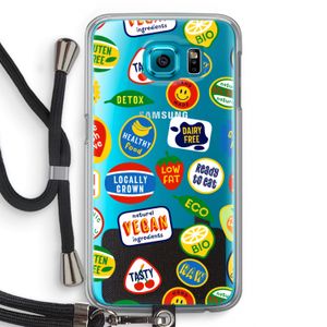 Fruitsticker: Samsung Galaxy S6 Transparant Hoesje met koord