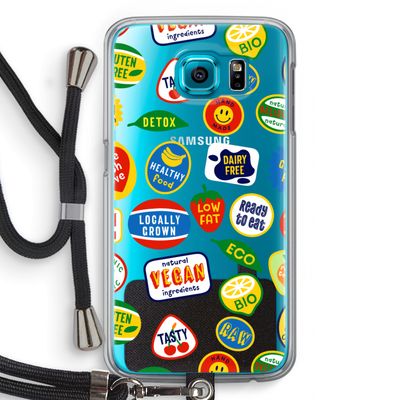 Fruitsticker: Samsung Galaxy S6 Transparant Hoesje met koord