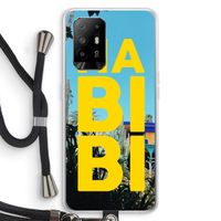 Habibi Majorelle : Oppo A95 5G Transparant Hoesje met koord