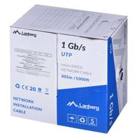 LANBERG UTP KABEL 1GB/S 305M DRAAD CCA ZWART