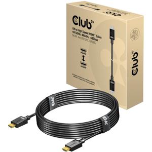 CLUB3D Ultra High Speed ​​HDMI™2.1 gecertificeerde kabel 4K120Hz, 144Hz 48Gbps M/V 4 Meter