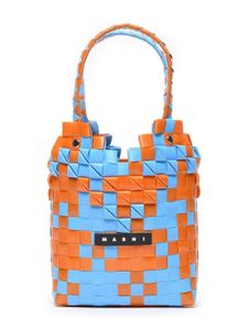 Marni Kids sac cabas Diamond Basket - Bleu