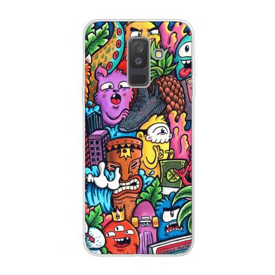 Vexx Mixtape: Samsung Galaxy A6 Plus (2018) Transparant Hoesje