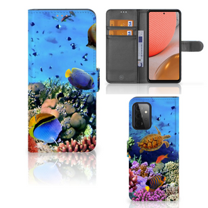 Samsung Galaxy A72 Telefoonhoesje met Pasjes Vissen