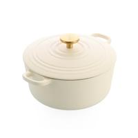 BK - Bourgogne - Braadpan 24cm 4,20l Cream White