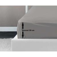 LOVELY HOME Hoeslaken 100% katoen 160x200x30 cm lichtgrijs