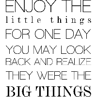 The little things - Muursticker - thumbnail