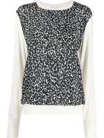 Câllas Milano pull AnneMarie à imprimé animalier - Blanc