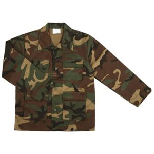 Camouflage jas - kinderen - leger verkleedkleding - woodland print