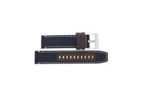 Horlogeband Armani Exchange AX1517 Leder/Textiel Blauw 22mm Horlogeband Armani Exchange AX1517 Leder/Textiel Blauw 22mm