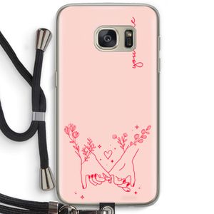 Best Friends: Samsung Galaxy S7 Transparant Hoesje met koord