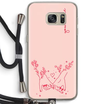 Best Friends: Samsung Galaxy S7 Transparant Hoesje met koord