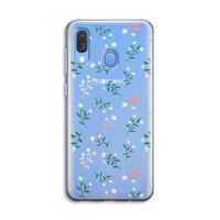 Small white flowers: Samsung Galaxy A40 Transparant Hoesje