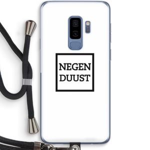 Negenduust vierkant: Samsung Galaxy S9 Plus Transparant Hoesje met koord