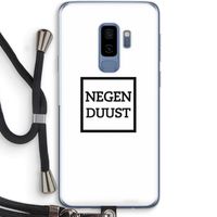 Negenduust vierkant: Samsung Galaxy S9 Plus Transparant Hoesje met koord